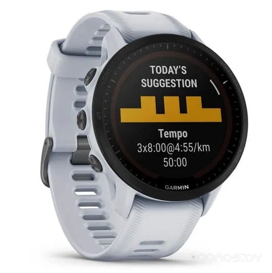 Умные часы Garmin Forerunner 955 Solar (белый камень) 