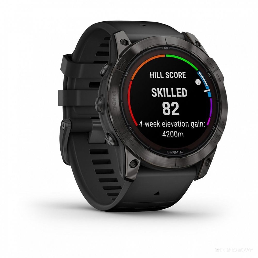 Умные часы Garmin Fenix 7X Sapphire Solar (черный титан/черный) 