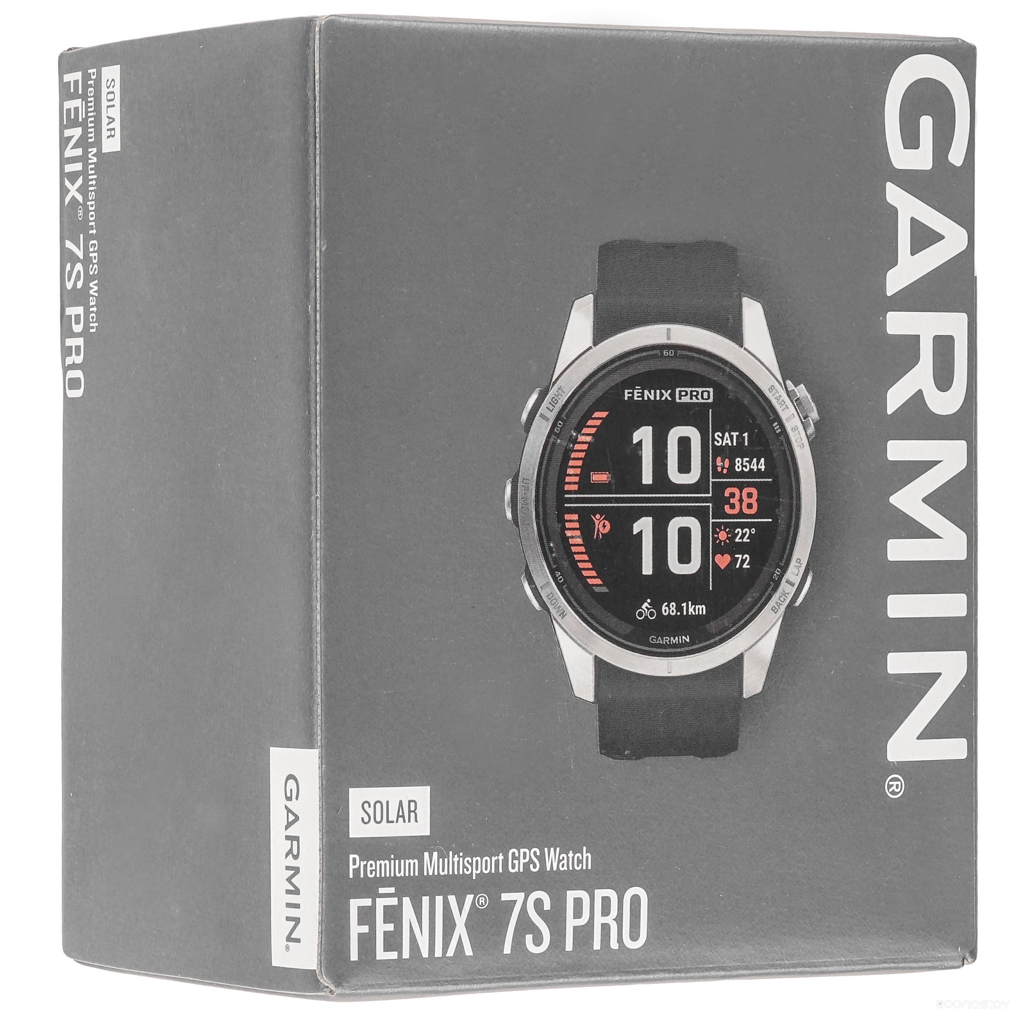Умные часы Garmin Fenix 7S Pro Solar (серебро/графит) 