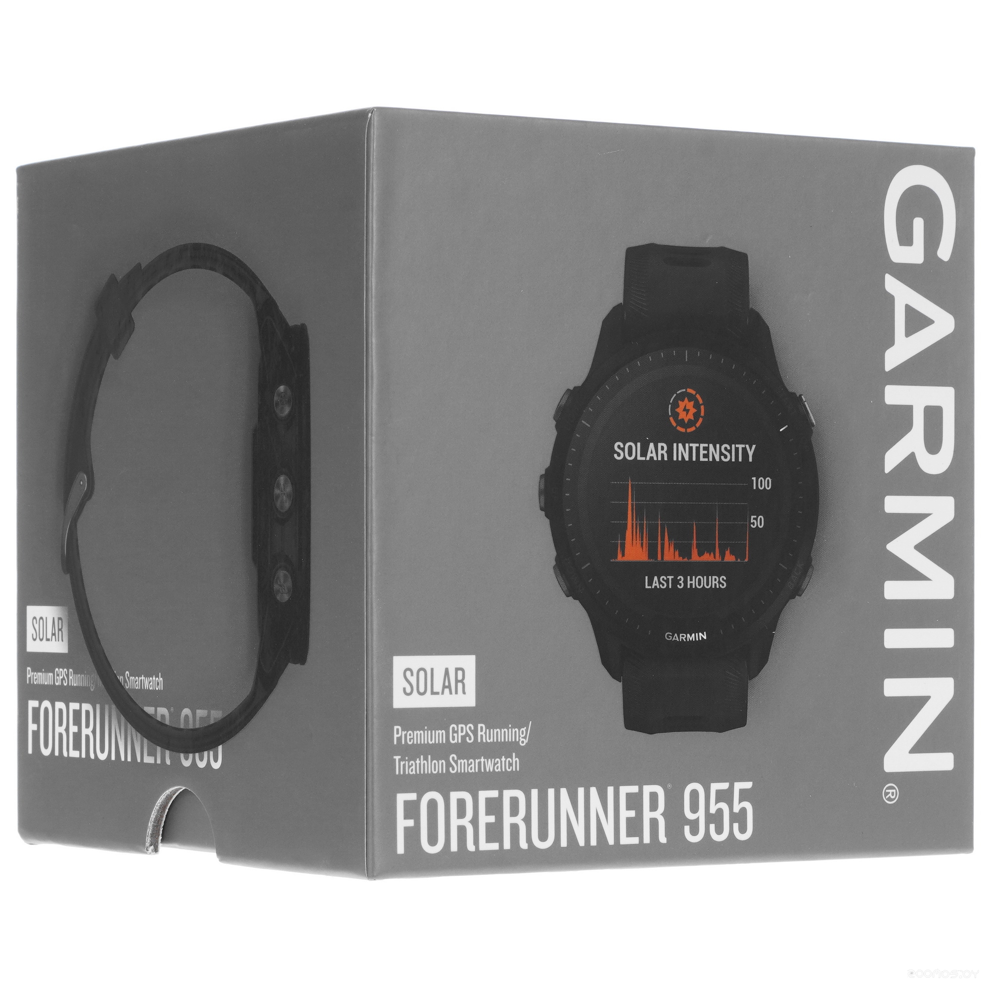 Умные часы Garmin Forerunner 955 Solar (черный) 