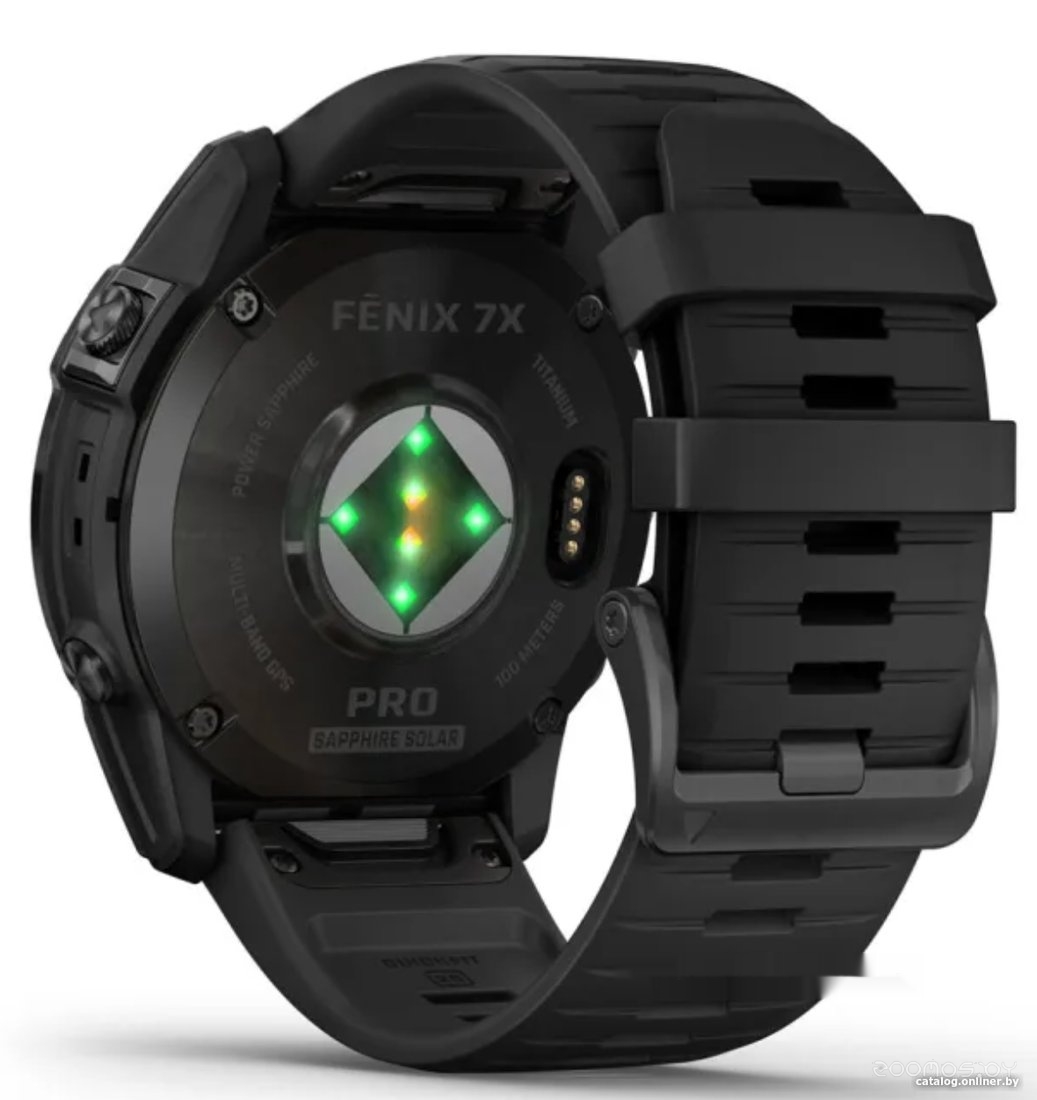 Умные часы Garmin Fenix 7X Pro Sapphire Solar (карбоново-серый титан/черный) 