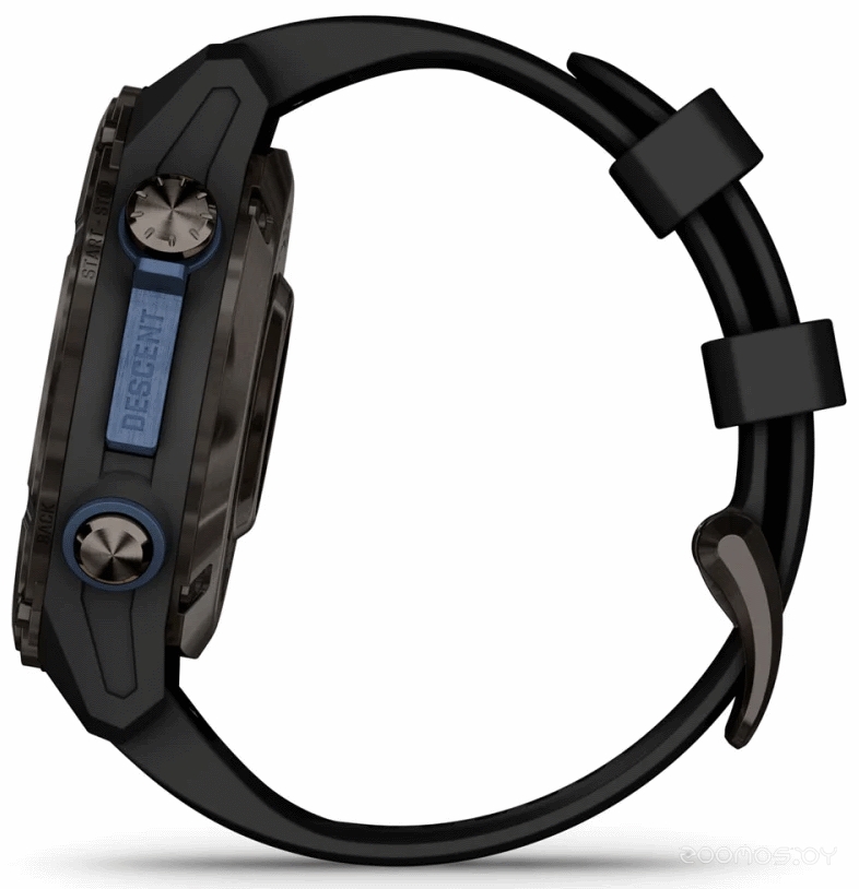 Умные часы Garmin Descent Mk3i 43 мм (карбоново-серый титан, с черным силиконовым ремешком) 