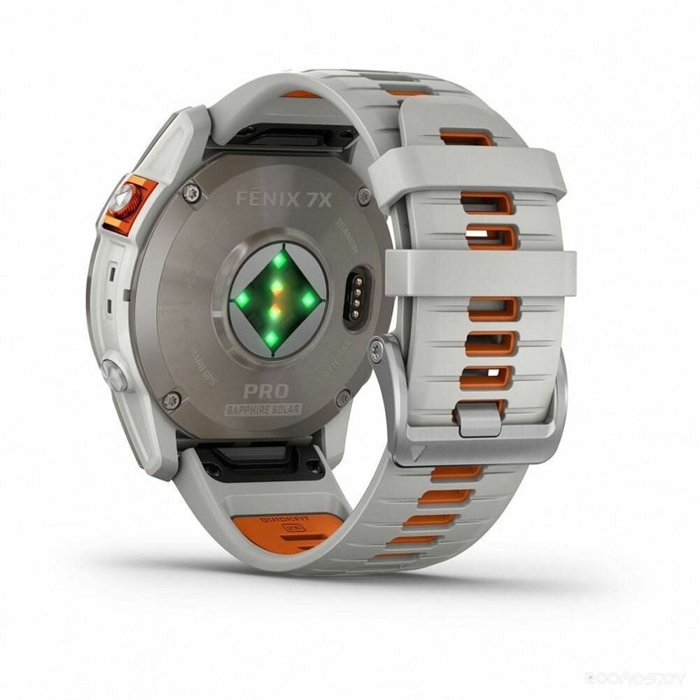 Умные часы Garmin Fenix 7X Pro Sapphire Solar (титан/оранжевый) 