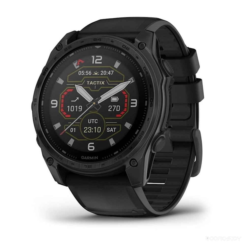 Умные часы Garmin Tactix 8 Solar 51 мм (с черным силиконовым ремешком) 