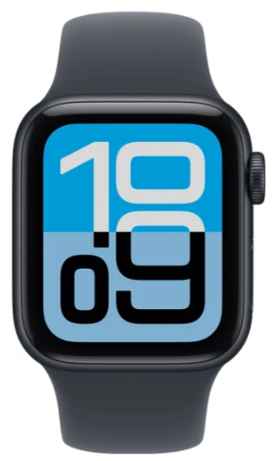 Умные часы Apple Watch SE 3 40 мм (алюминиевый корпус полуночный/полуночный спортивный силиконовый ремешок) 