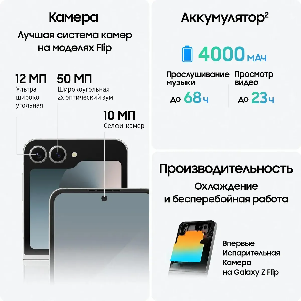 Смартфон Samsung Galaxy Z Flip6 SM-F741B 12GB/256GB (серый) 
