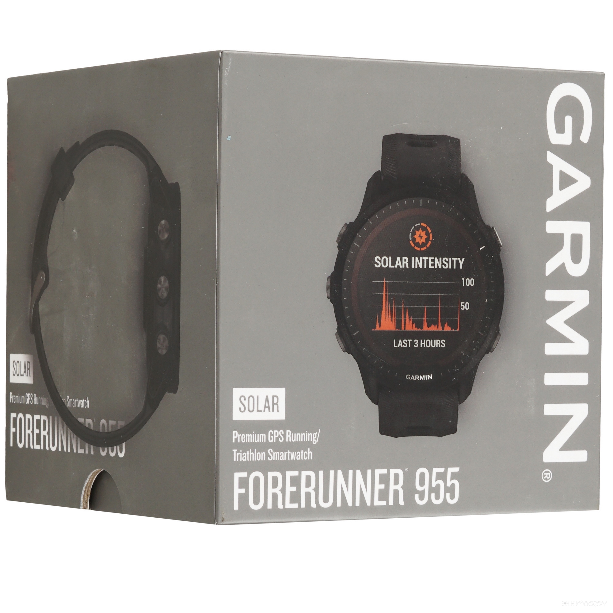 Умные часы Garmin Forerunner 955 Solar (черный, с внешним пульсометром HRM-Pro Plus) 