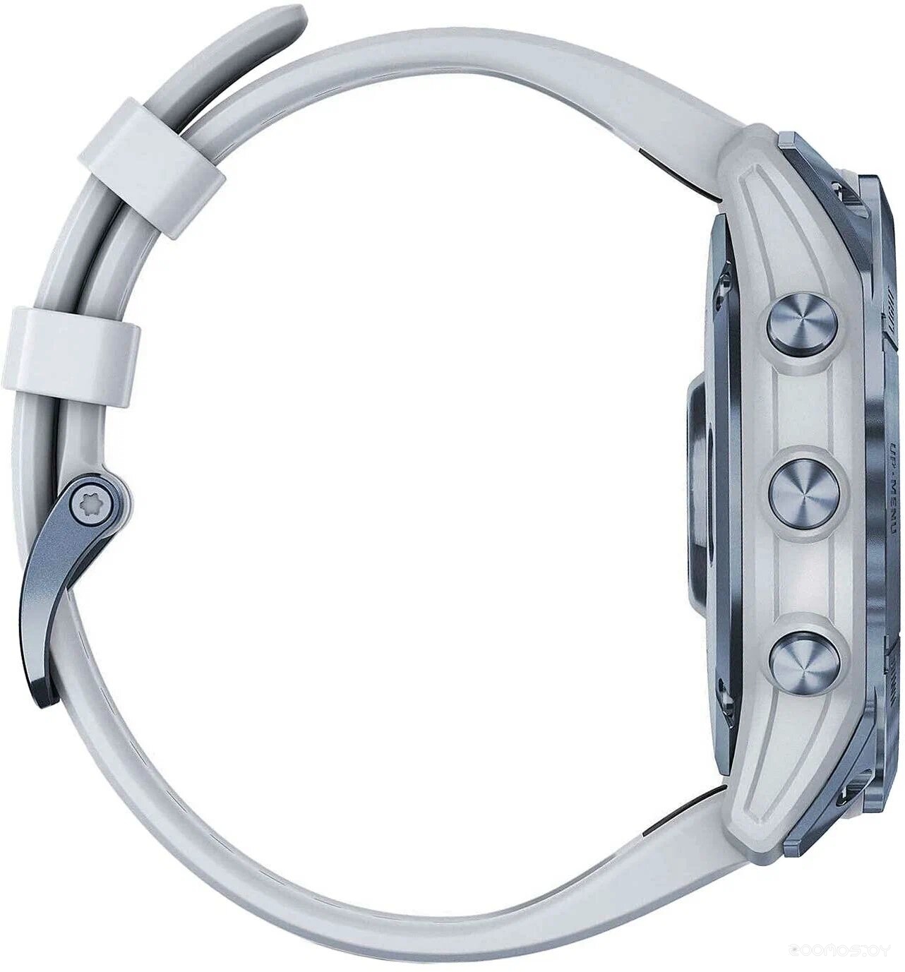 Умные часы Garmin Fenix 7X Sapphire Solar 51 мм (голубой минерал/белый камень) 