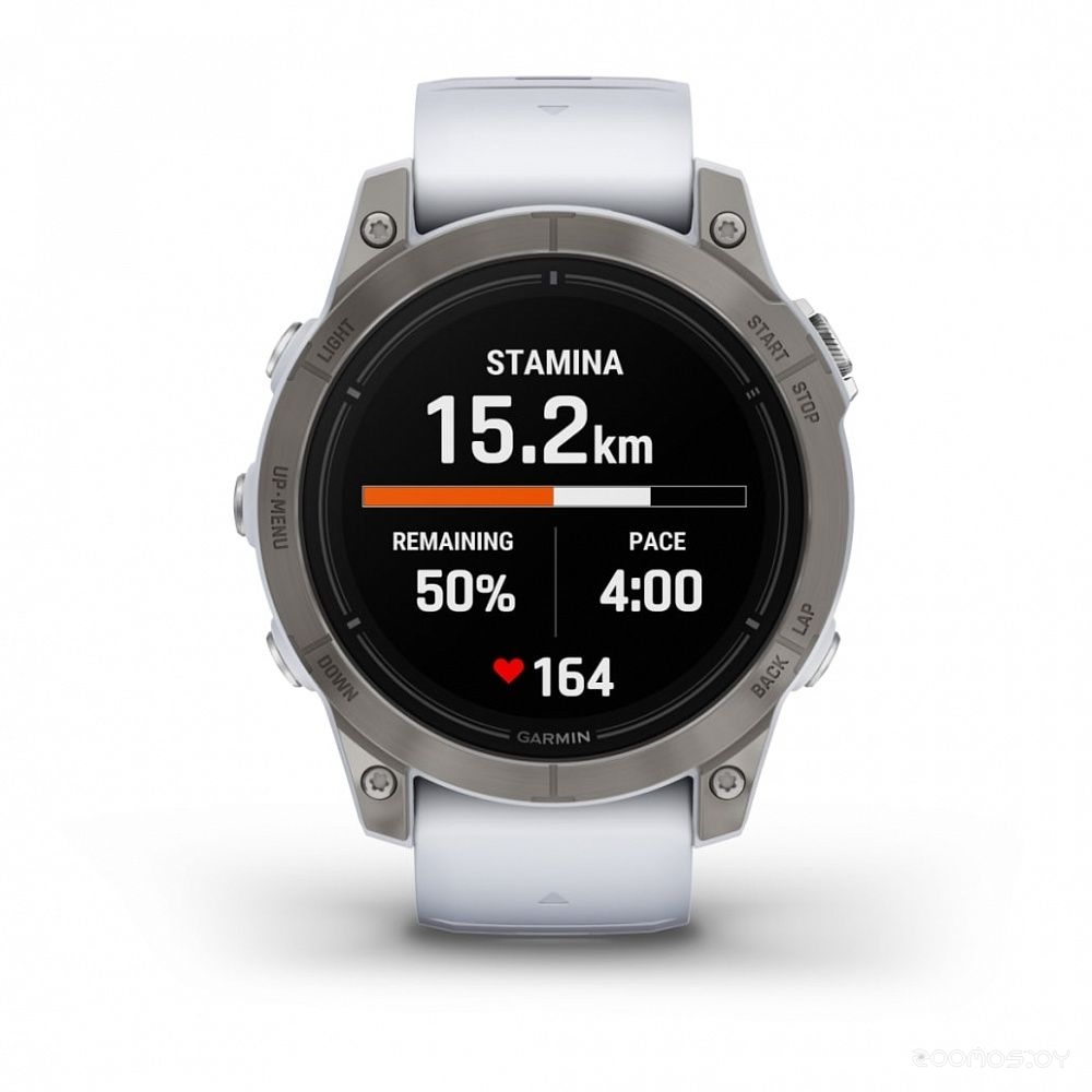 Умные часы Garmin Epix Pro Gen 2 Sapphire 47 мм (титан/белый камень) 