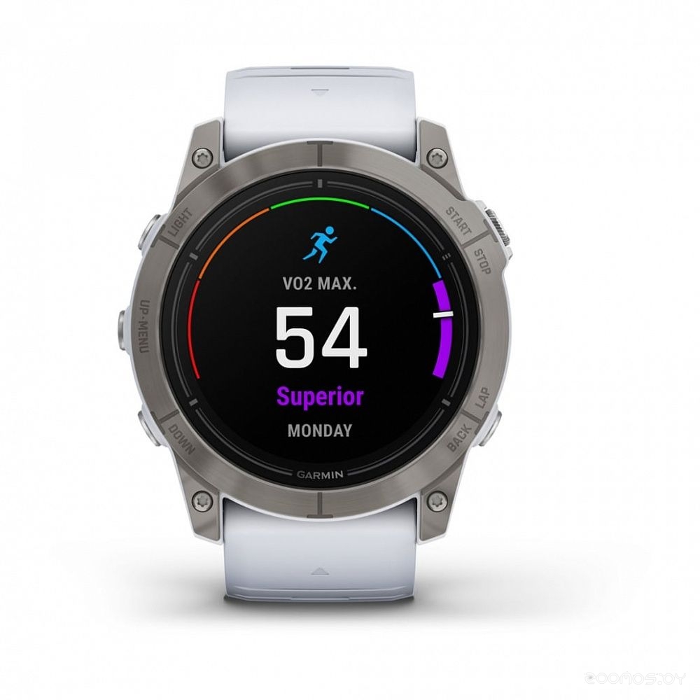 Умные часы Garmin Epix Pro Gen 2 Sapphire 51 мм (титан/белый камень) 