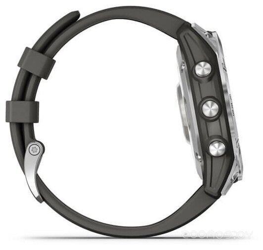 Умные часы Garmin Fenix 7 Solar (серебристый/графитовый) 