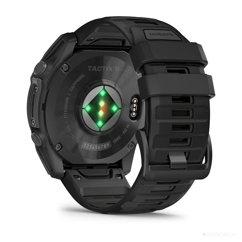 Умные часы Garmin Tactix 8 AMOLED 51 мм (с черным силиконовым ремешком) 