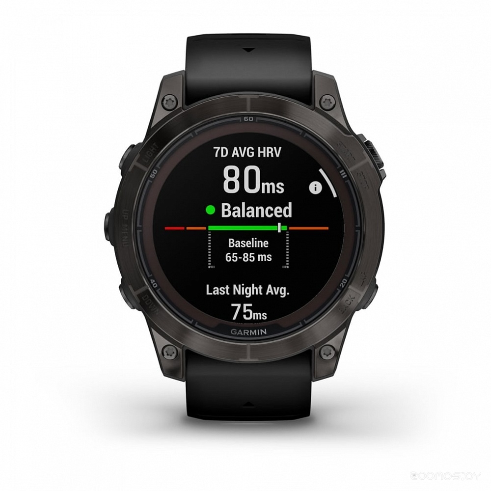 Умные часы Garmin Fenix 7 Pro Sapphire Solar (карбоново-серый титан/черный) 