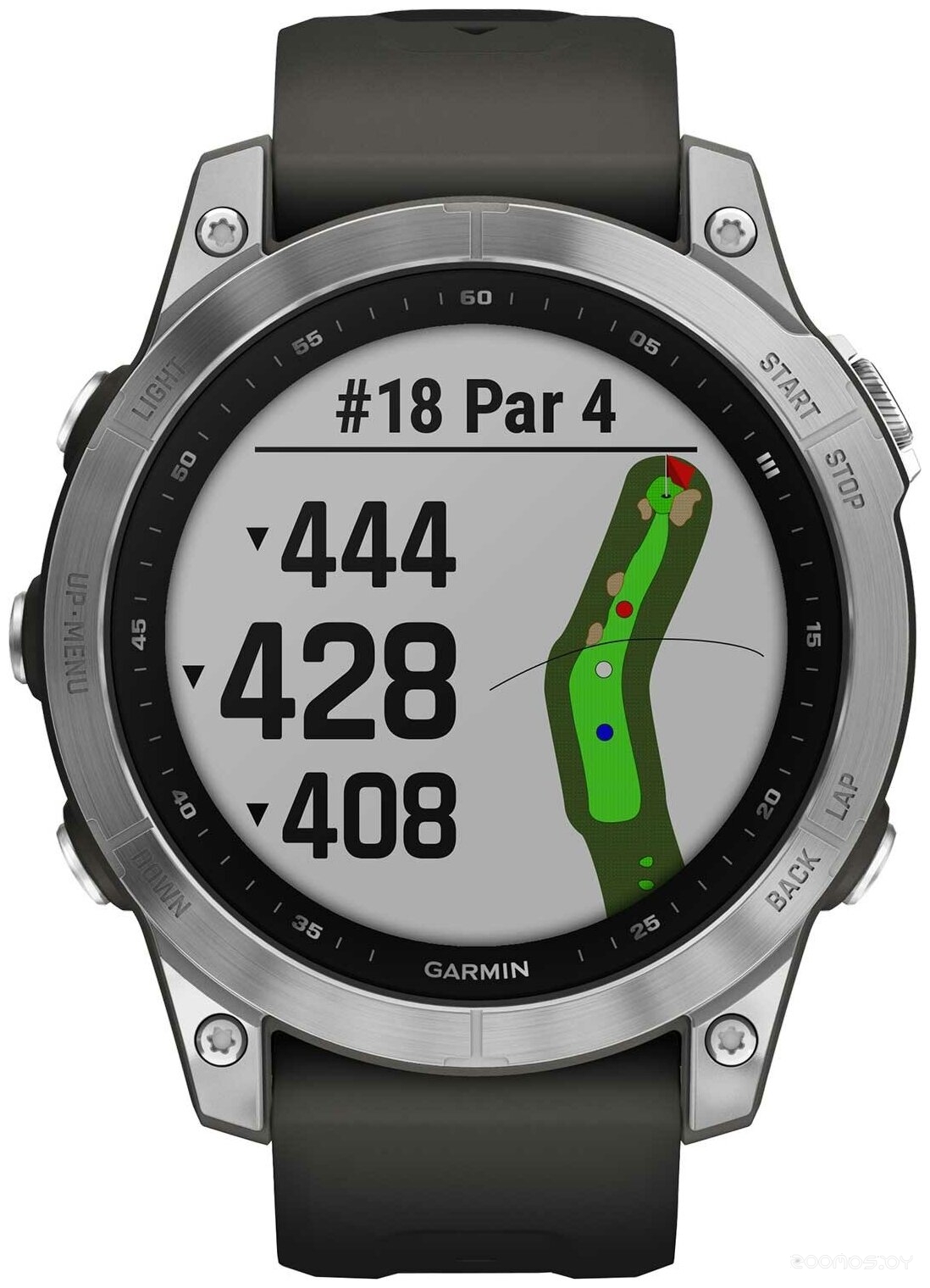 Умные часы Garmin Fenix 7 Solar (серебристый/графитовый) 