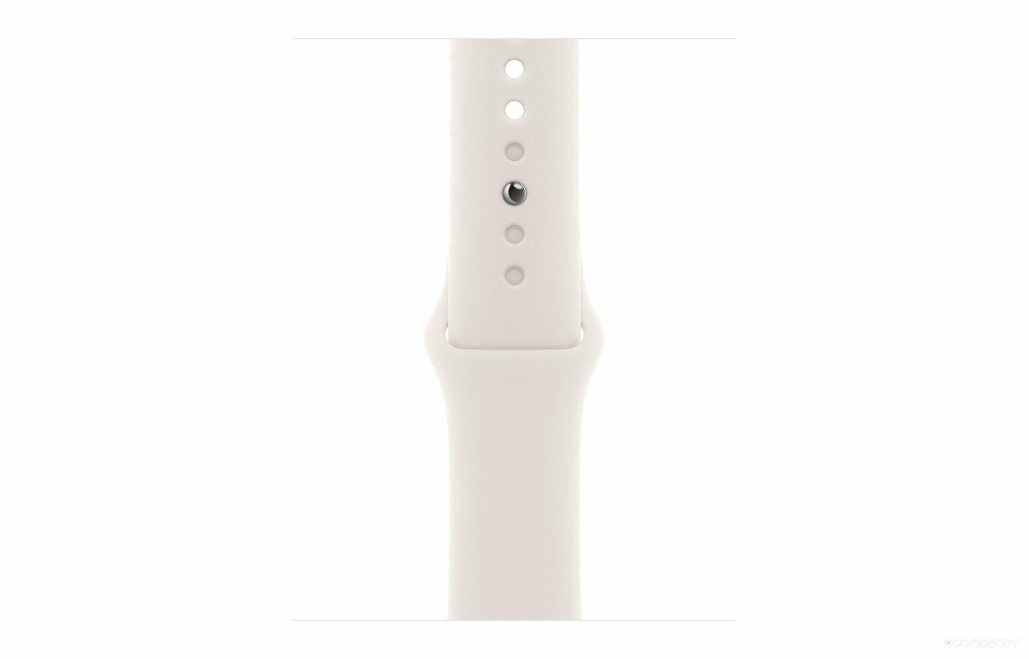 Умные часы Apple Watch Series 11 42 мм (алюминиевый корпус серебристый/звездный свет спортивный силиконовый ремешок) 