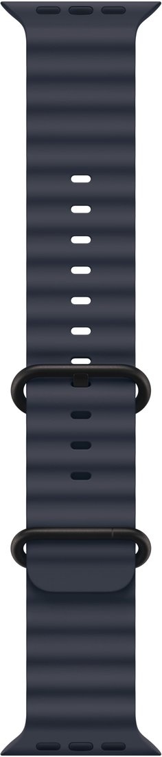 Умные часы Apple Watch Ultra 2 LTE 49 мм (титановый корпус черный/темно-синий ремешок из эластомера) 