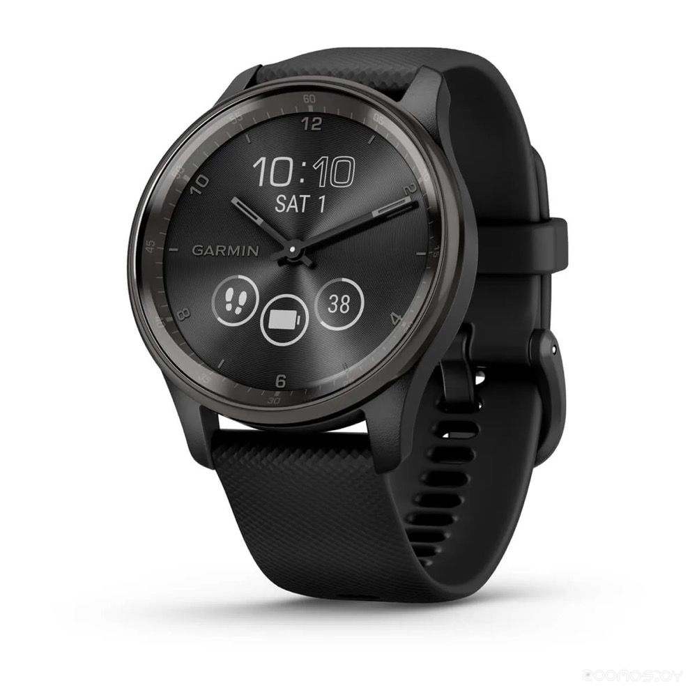 Гибридные умные часы Garmin Vivomove Trend (черный) 