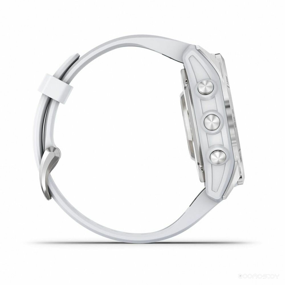 Умные часы Garmin Epix Pro Gen 2 Standard 42 мм (серебро/белый камень) 