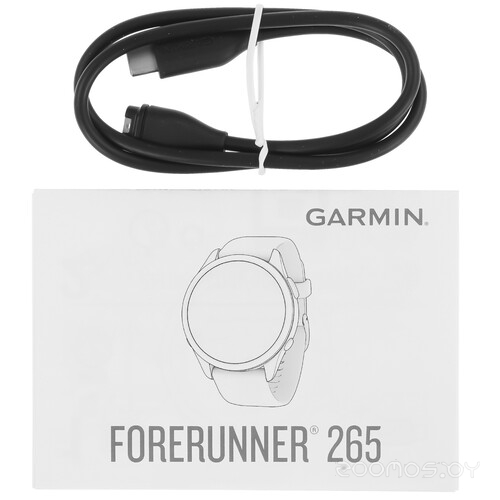 Умные часы Garmin Forerunner 265S (белый камень/нео-тропик) 