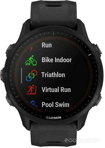 Умные часы Garmin Forerunner 955 Solar (черный, с внешним пульсометром HRM-Pro Plus) 
