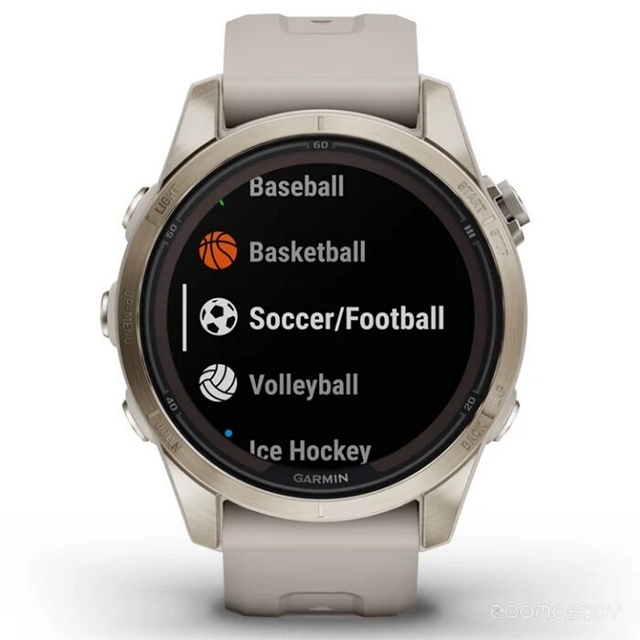 Умные часы Garmin Fenix 7S Pro Sapphire Solar (мягкое золото/песок) 