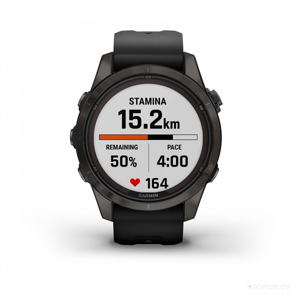 Умные часы Garmin Fenix 7S Pro Solar (серебро/графит) 