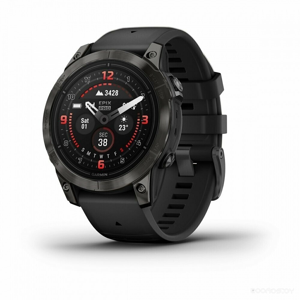 Умные часы Garmin Epix Pro Gen 2 Standard 47 мм (сланцево-серый/черный) 