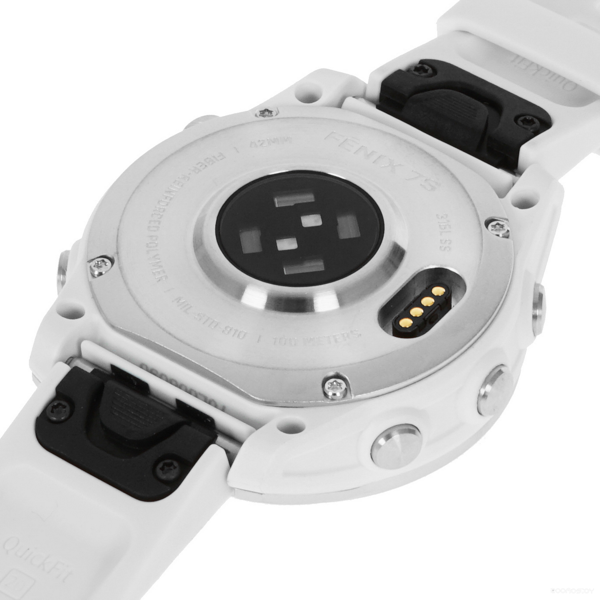 Умные часы Garmin Fenix 7S (серебристый/белый) 