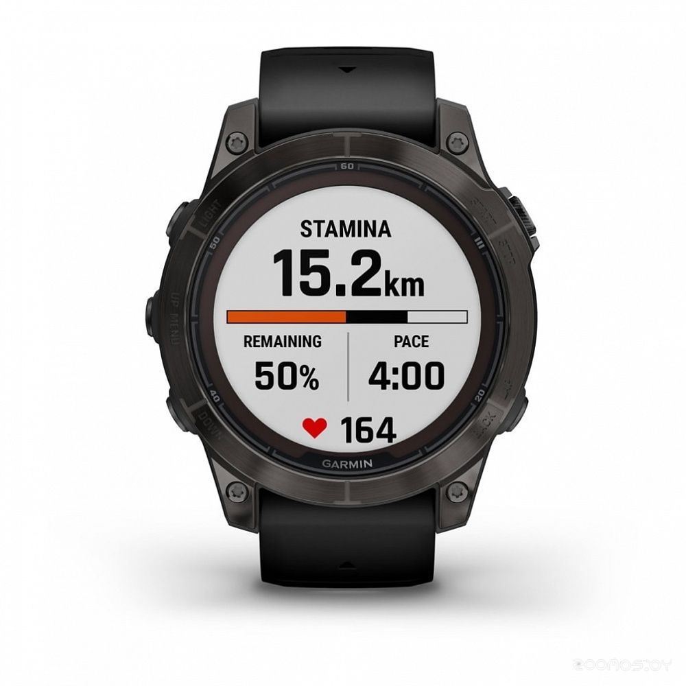 Умные часы Garmin Fenix 7 Sapphire Solar (серый карбон/серый карбон титан) 