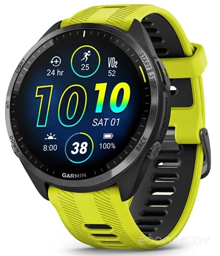 Умные часы Garmin Forerunner 965 (черный/желтый) 