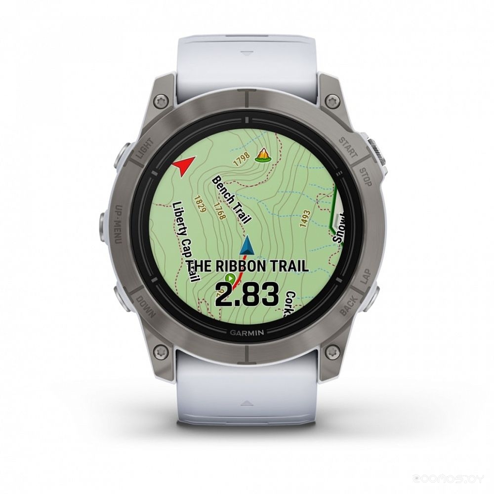 Умные часы Garmin Epix Pro Gen 2 Sapphire 51 мм (титан/белый камень) 