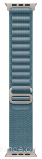 Умные часы Apple Watch Ultra 3 LTE 44 мм (титановый корпус природный/голубой текстильный ремешок размера) 