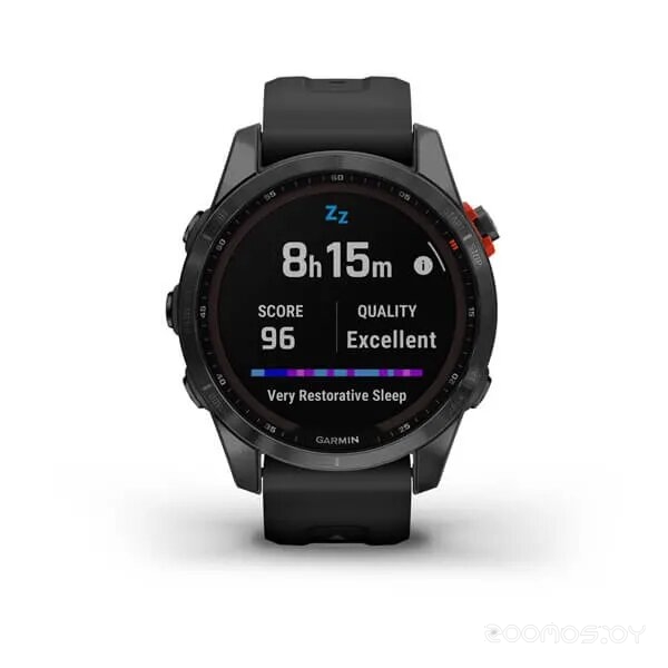 Умные часы Garmin Fenix 7S Solar (сланцево-серый/черный) 