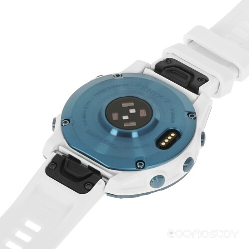 Умные часы Garmin Fenix 7 Sapphire Solar 47 мм (голубой минерал/белый камень) 