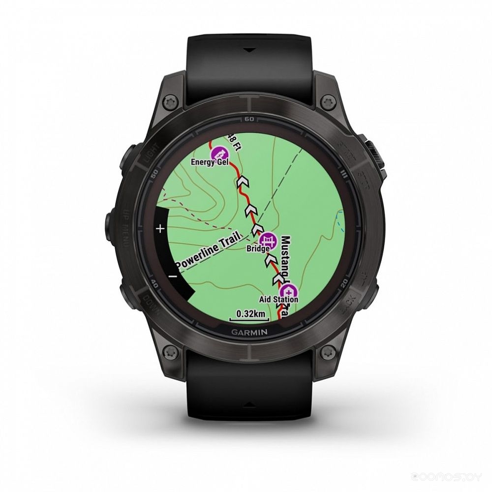 Умные часы Garmin Fenix 7 Sapphire Solar (серый карбон/серый карбон титан) 