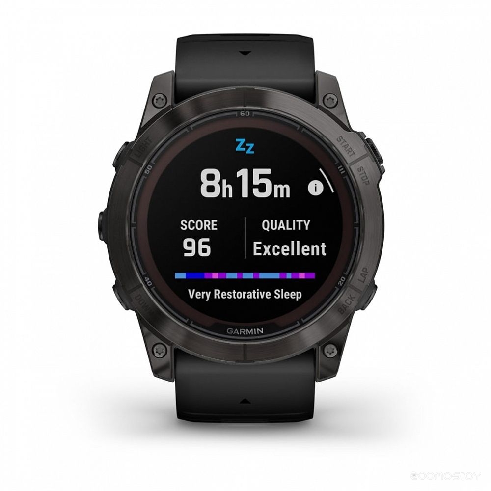 Умные часы Garmin Fenix 7X Sapphire Solar (черный титан/черный) 