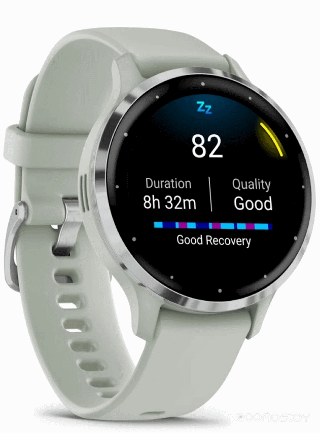 Умные часы Garmin Venu 3S (шалфей, с силиконовым ремешком) 