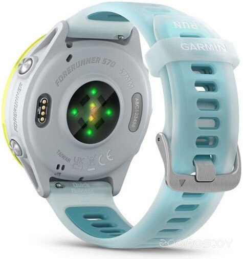 Умные часы Garmin Forerunner 570 47 мм (серебристый/желтый) 