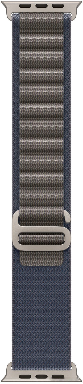 Умные часы Apple Watch Ultra 2 LTE 49 мм (титановый корпус титановый/синий текстильный ремешок размера) 